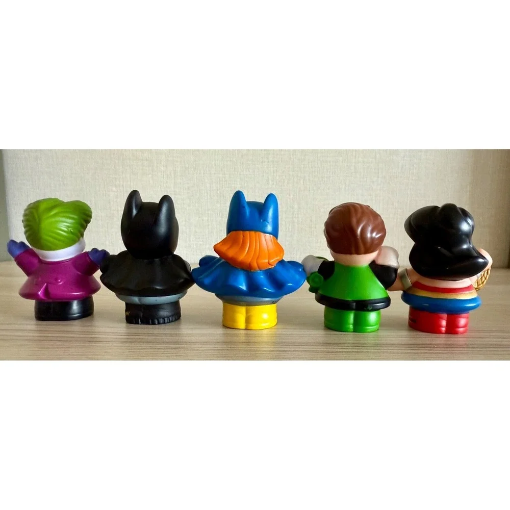 Little People Superheros- Batman, Batgirl, Joker, Wonder Woman, Green Lantern